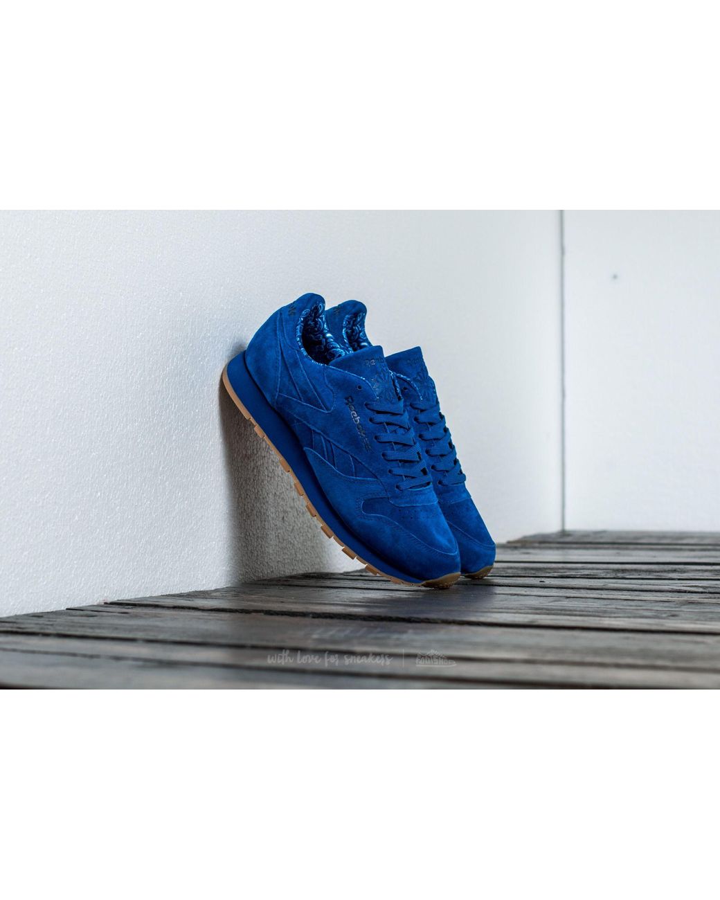 Reebok Classic Leather Tdc Collegiate Royal/ White in Blue for Men | Lyst