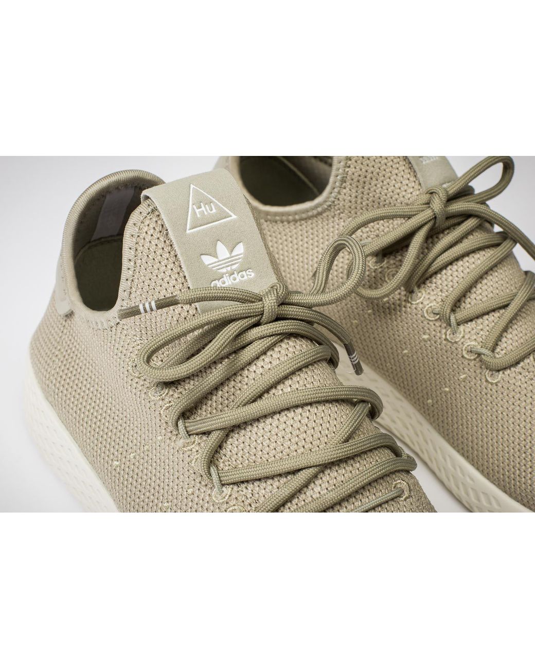 Adidas Pharrell Williams Tennis HU Little Kids' Shoes Tech Beige/Chalk