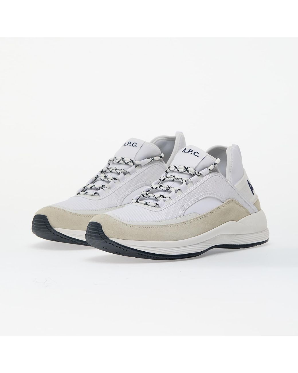 A.P.C. White Sneakers Run Around Sneakers for men