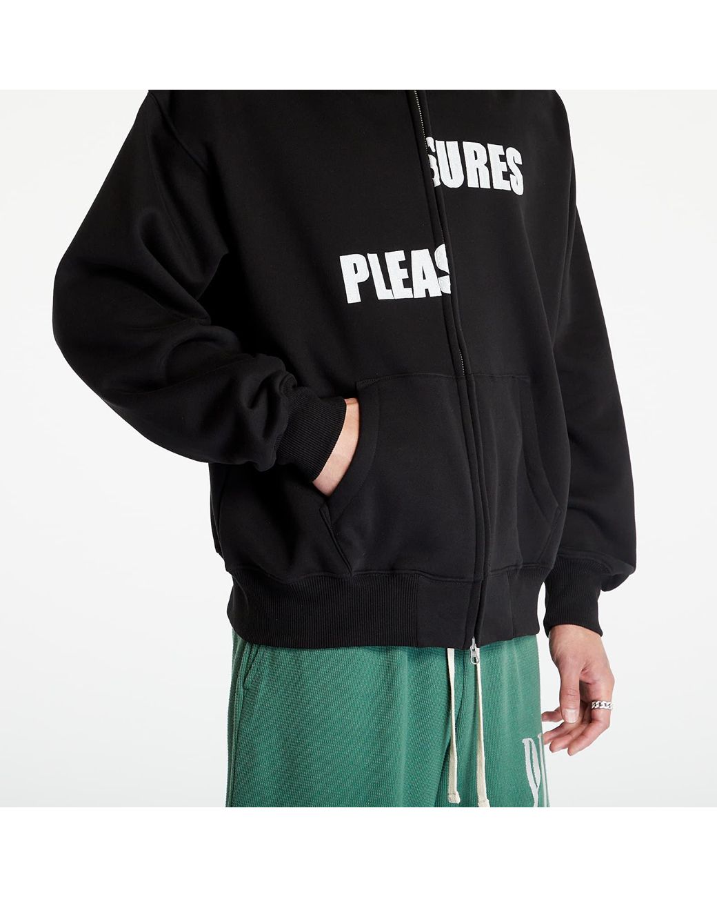 Pleasures shop zip hoodie