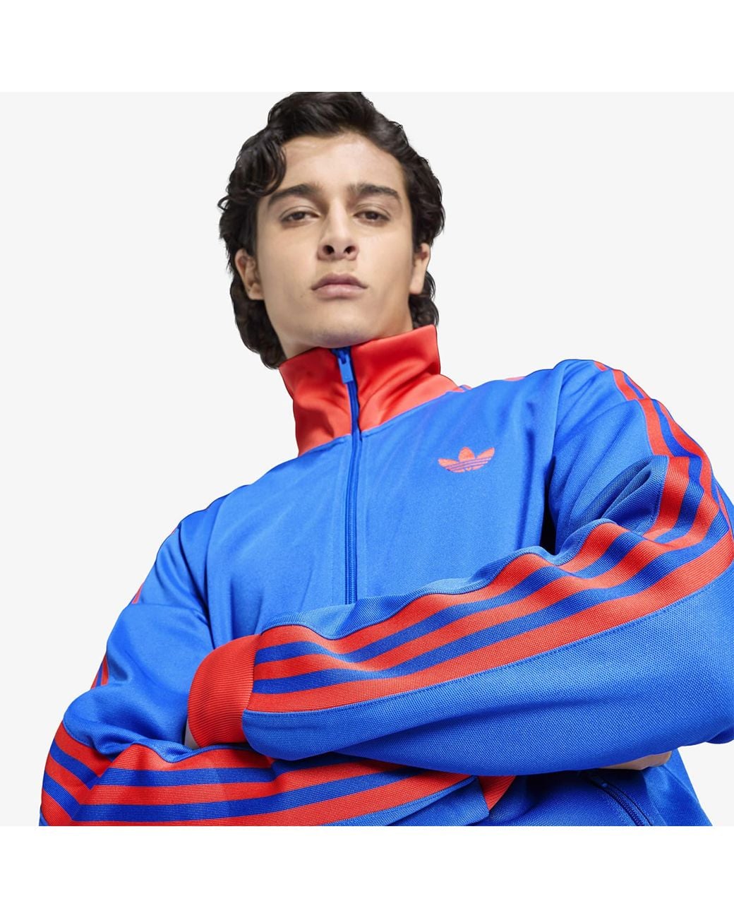 Adidas Originals Sweatshirt Adidas Classic Track Top in het Blue voor heren