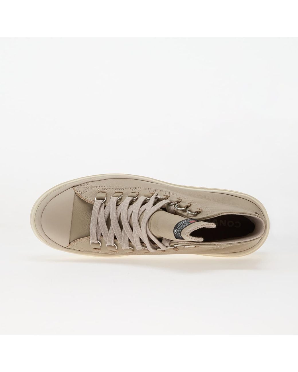Converse Sneakers Chuck Taylor All Star Lugged Heel Platform Waterproof Leather Hi Papyrus/ Papyrus/ Egret Eur in het Natural