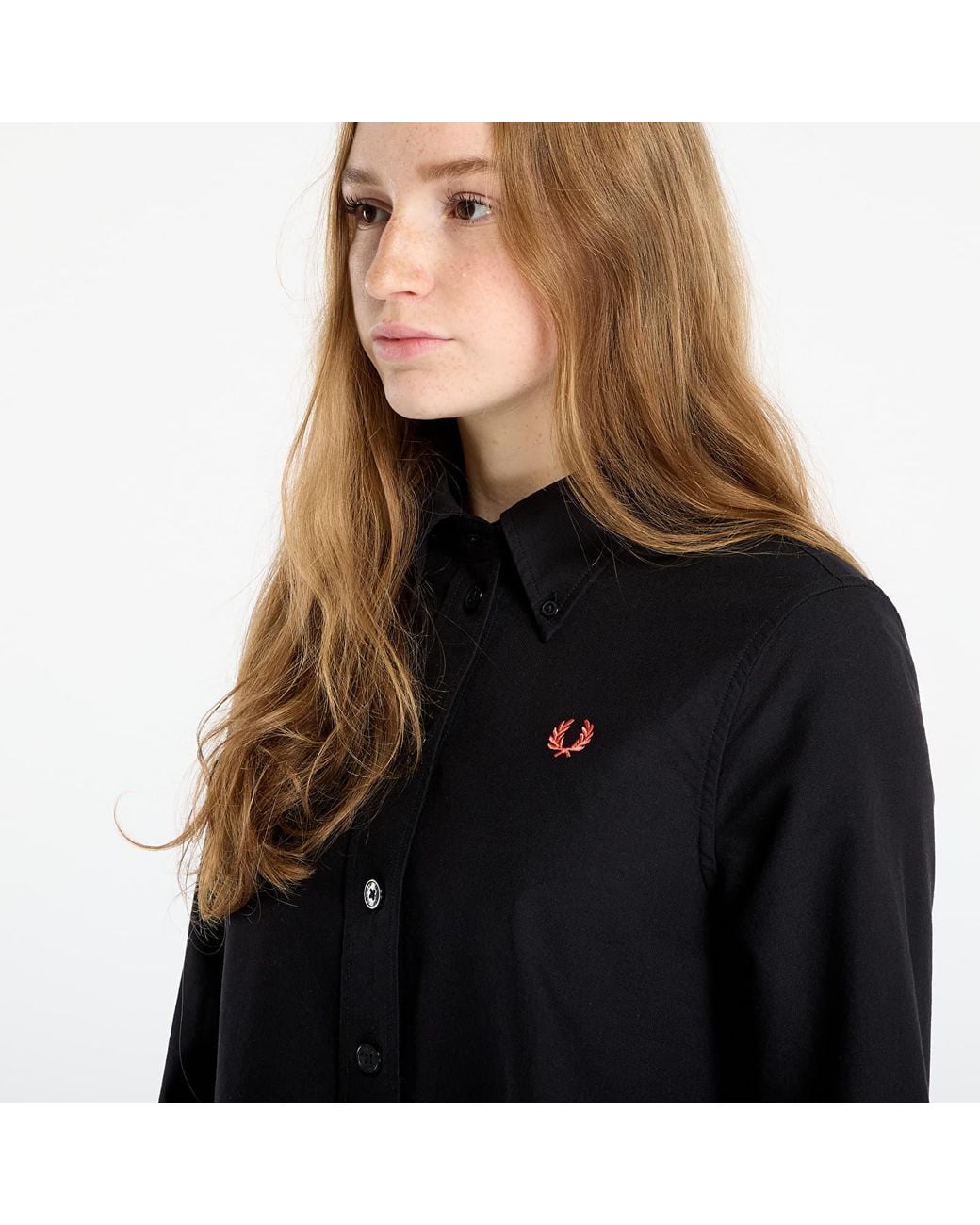 Fred Perry Black Hemd Button Down Shirt