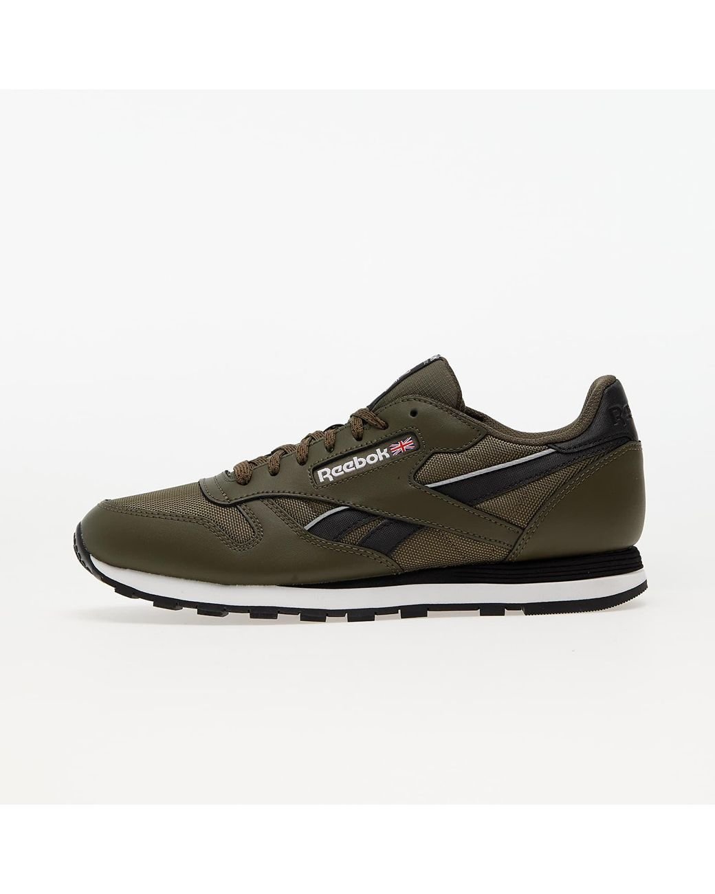 Classic Leather Army Green/ Core Ftw White Men | Lyst