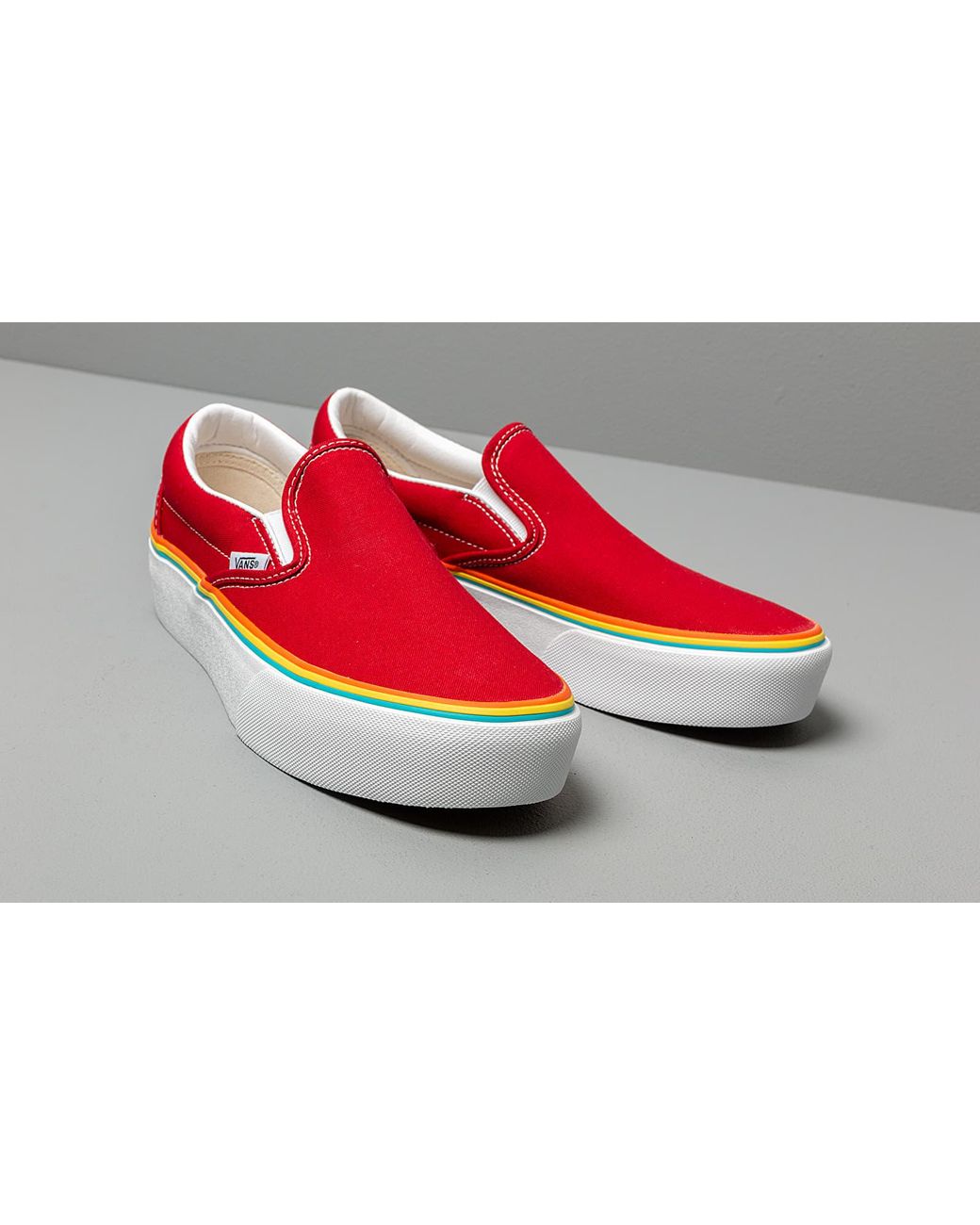 vans red platform