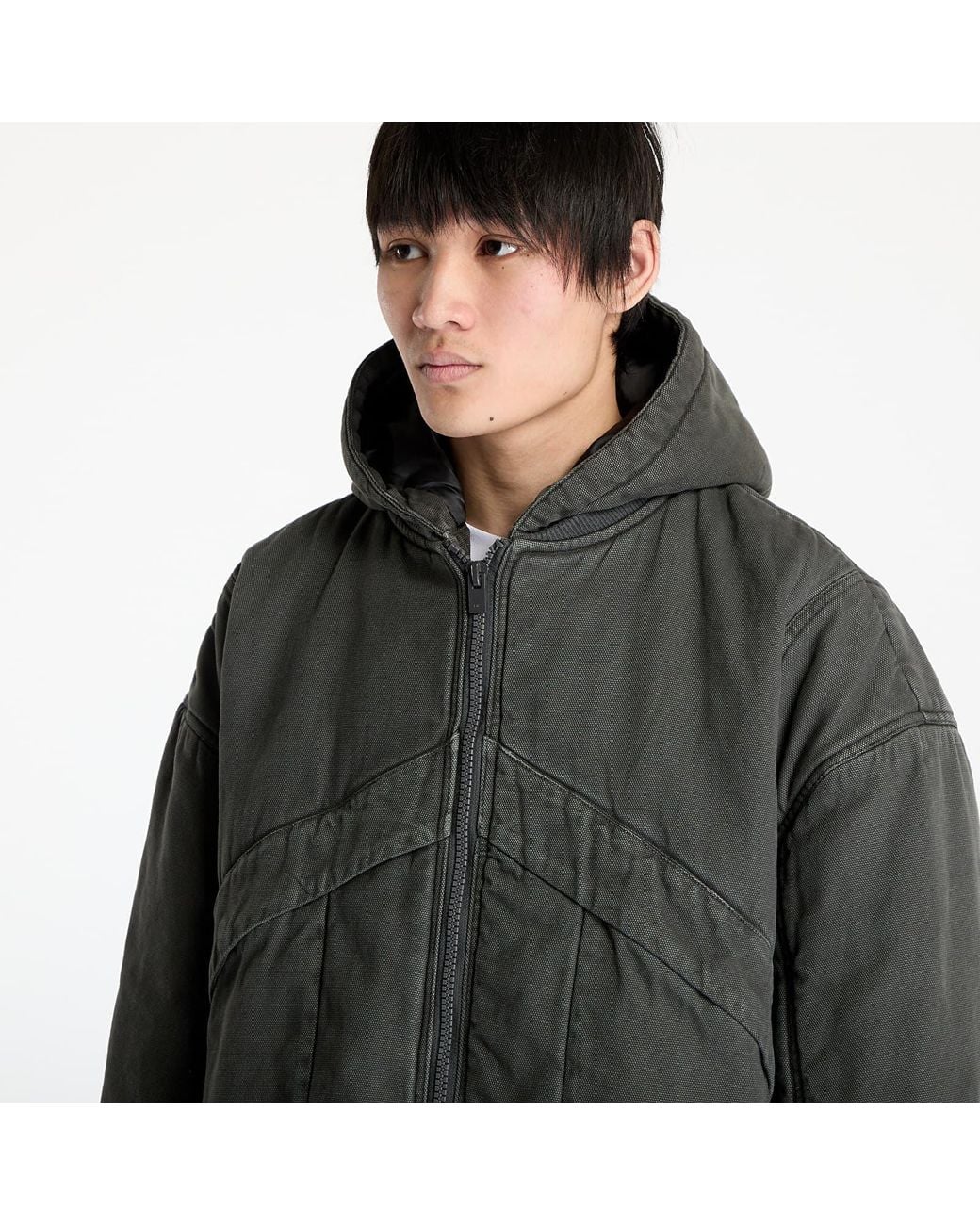 HELIOT EMIL Black Jacket Parametrical Worker Jacket for men