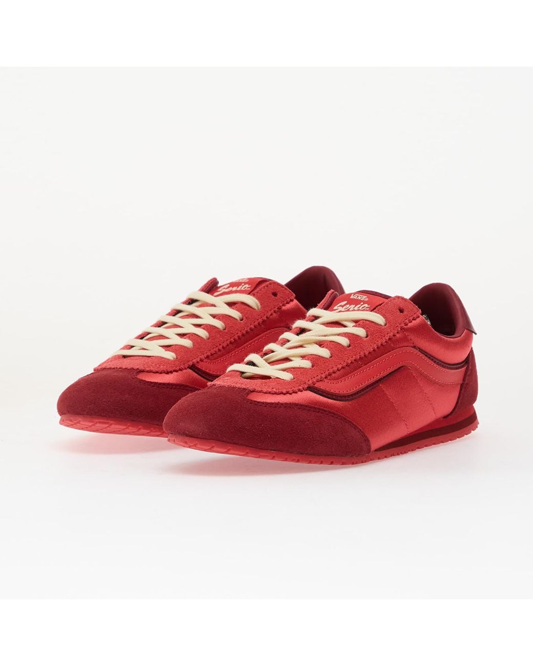 Vans Red Super Lowpro Low-Top Sneakers