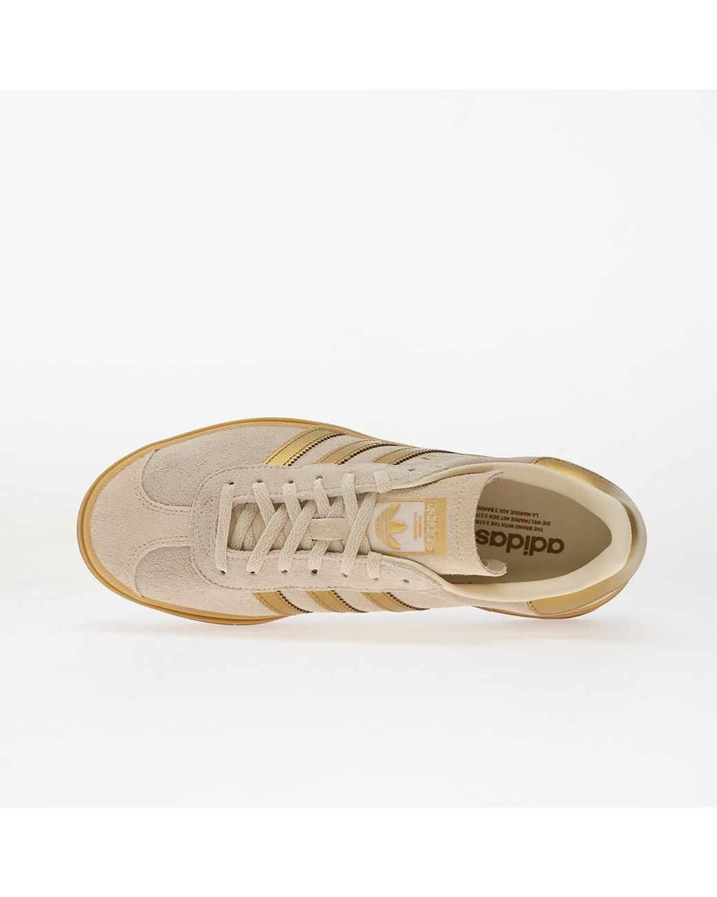 Adidas Originals Sneakers Adidas Gazelle Bold Cream/ Cream/ Desert Eur in het Natural
