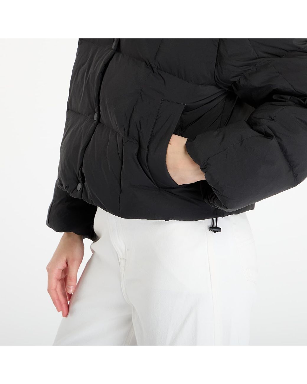 Calvin Klein Black Jacket Jeans Short Down Puffer Jacket