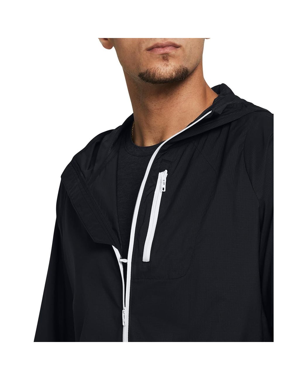Under Armour Black Jacket Launch Lightweight Jacket for men