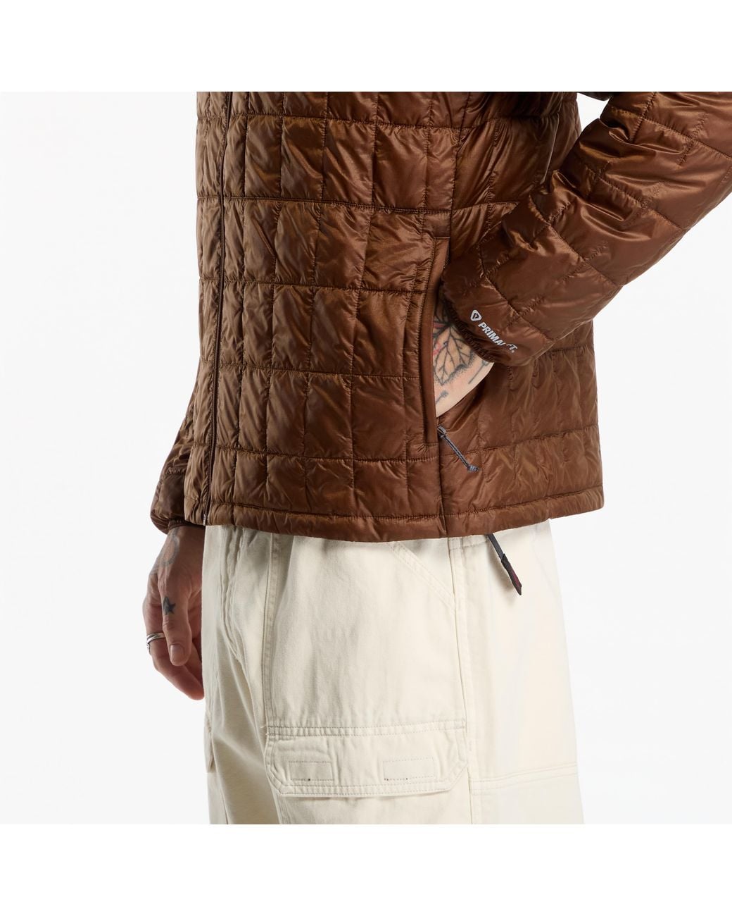 Gramicci Brown Jacket G-Zero Primaloft Jacket for men