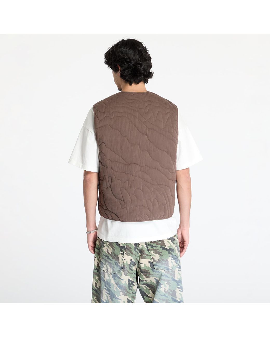 FTSHP Lining Quilted Vest in het Brown