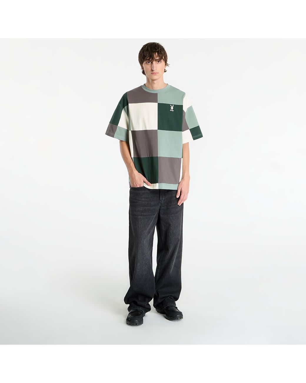 FTSHP T-Shirt Playboy X Patchwork Tee in het Green