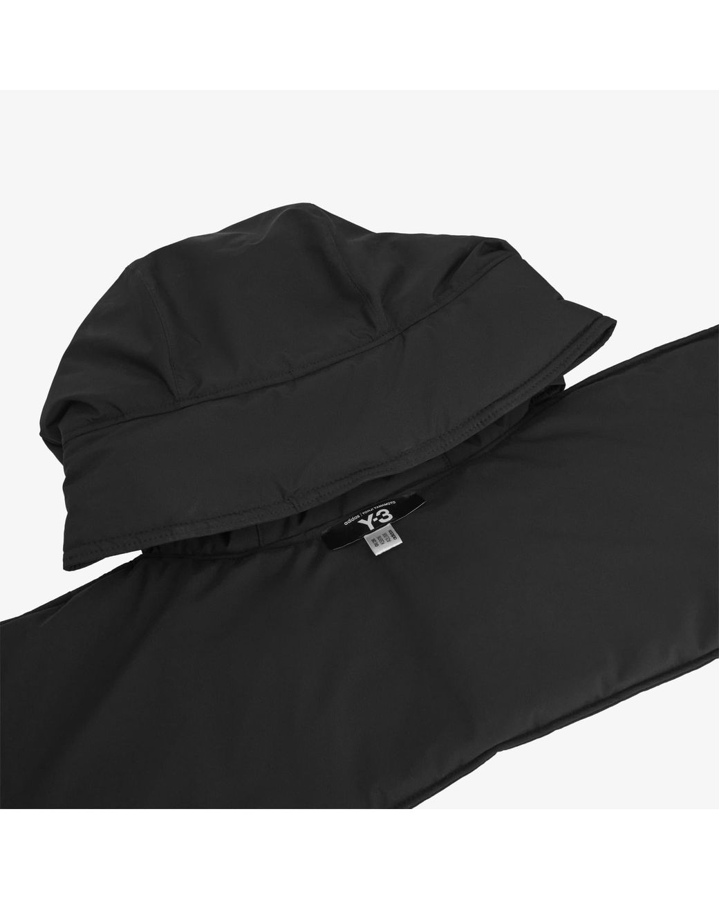 Y-3 Jas Hooded Puffer Jacket in het Black
