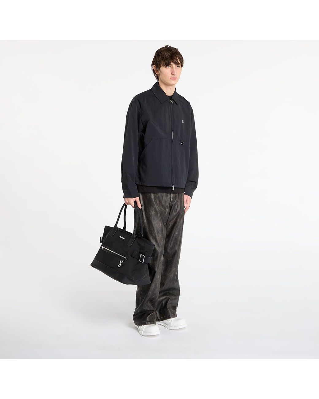 Represent Black Jacket Nylon Shirt for men