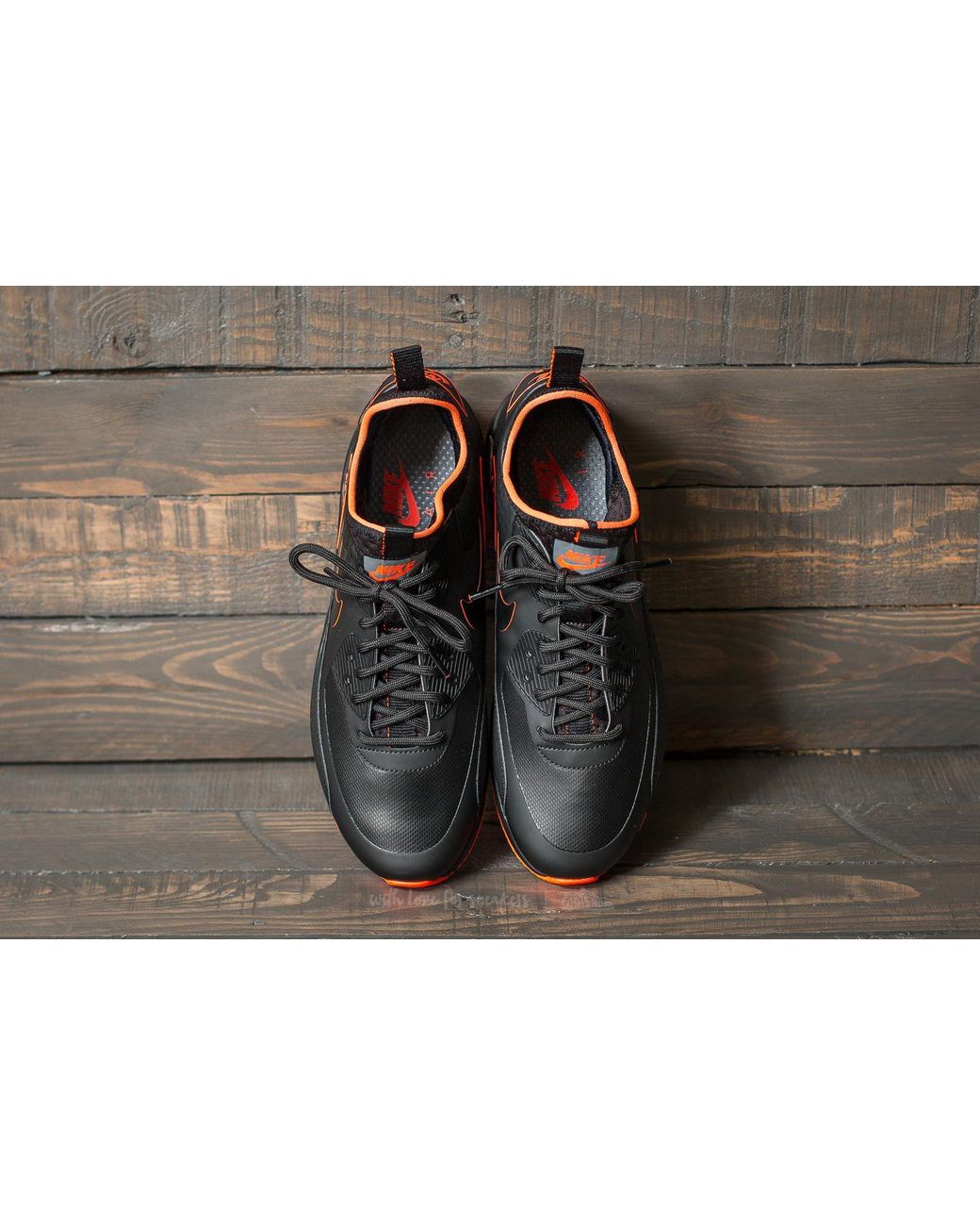 Nike Air Max 90 Ultra Mid Winter Se Black/ Black-total Crimson for Men |  Lyst