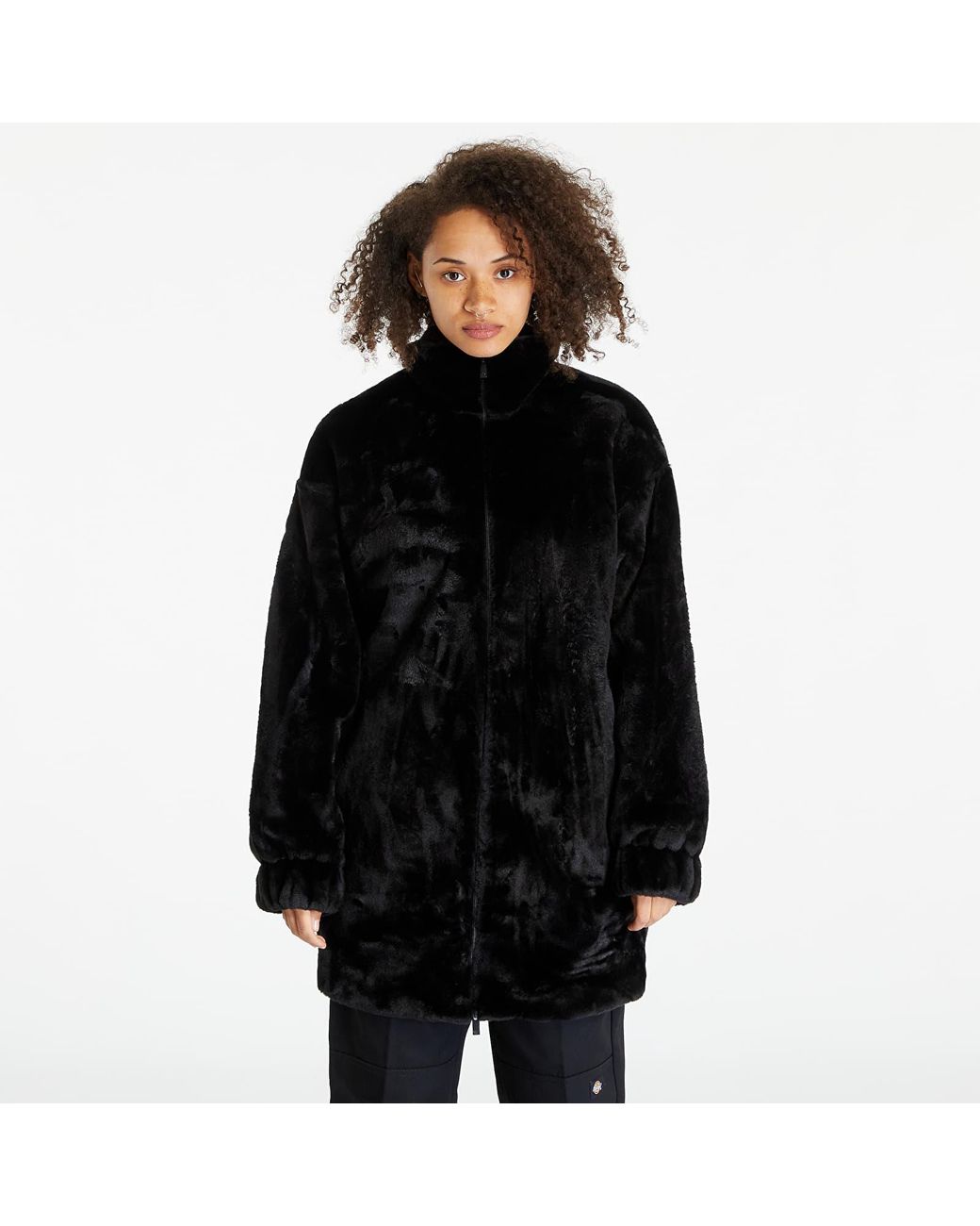 Faux fur adidas jacket new arrivals