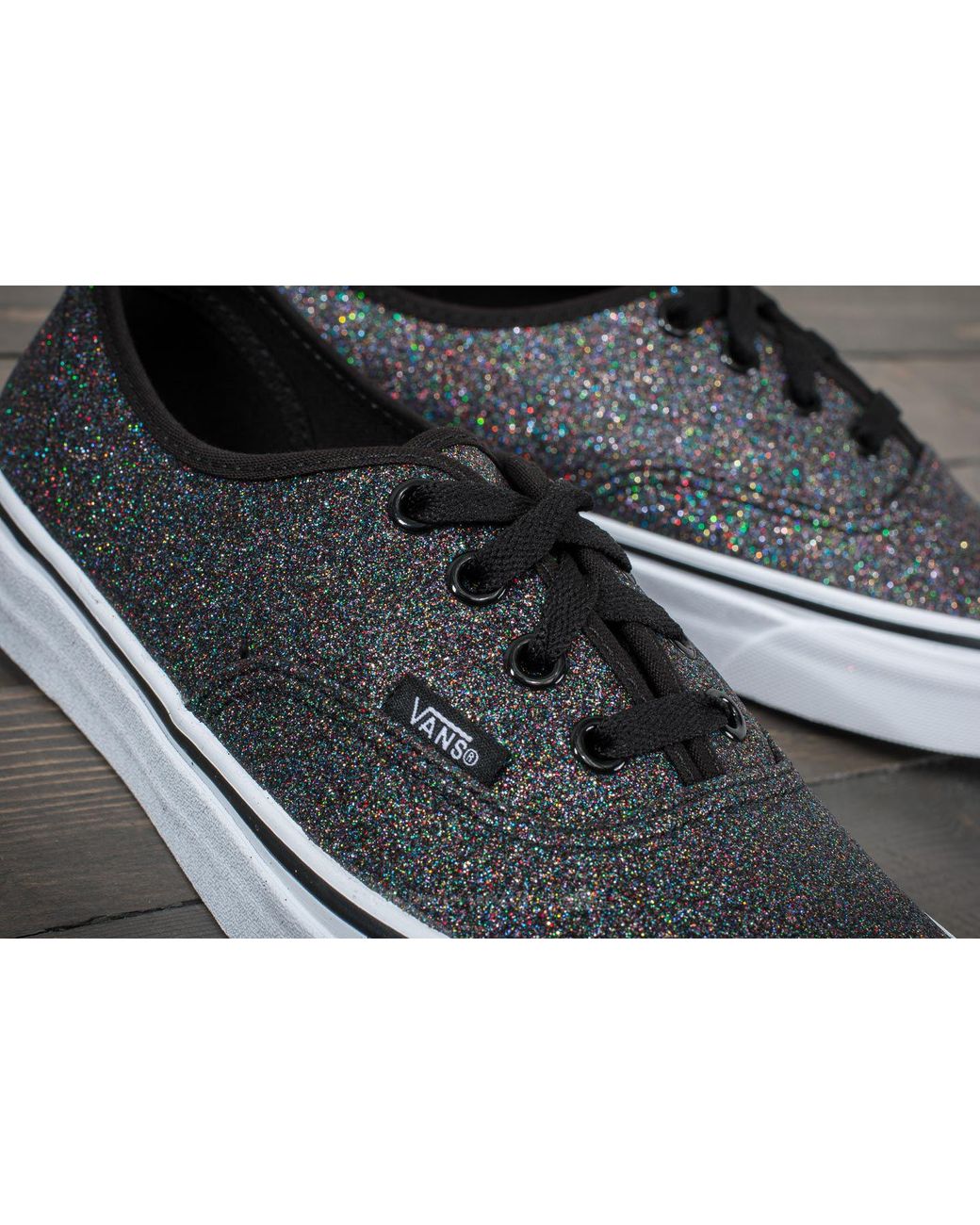 black vans rainbow