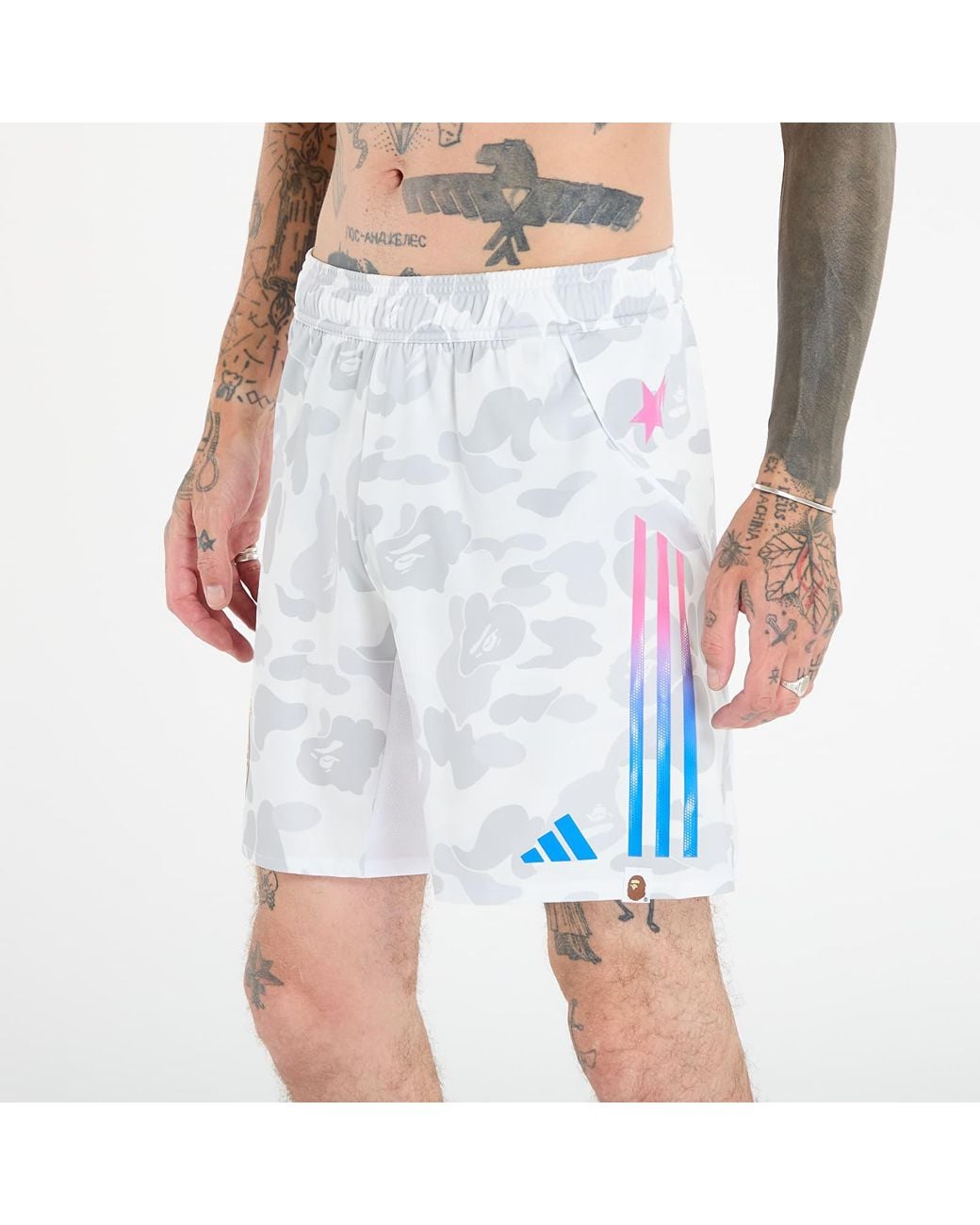 adidas Originals Adidas X Bape Fb Shorts in White for Men | Lyst