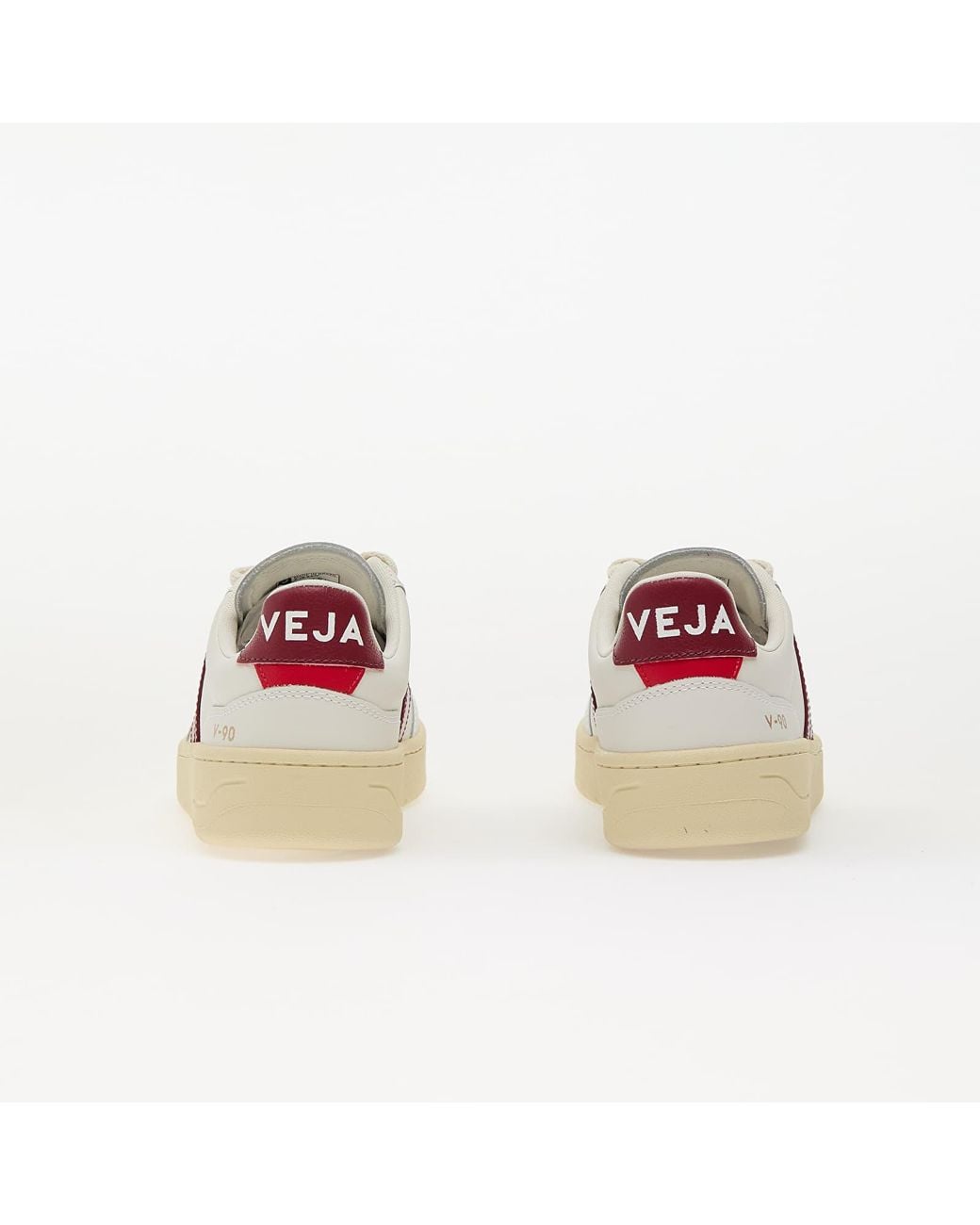 Veja Sneakers W V-90 O.T Leather Ex-White_Marsala Eur in het Pink