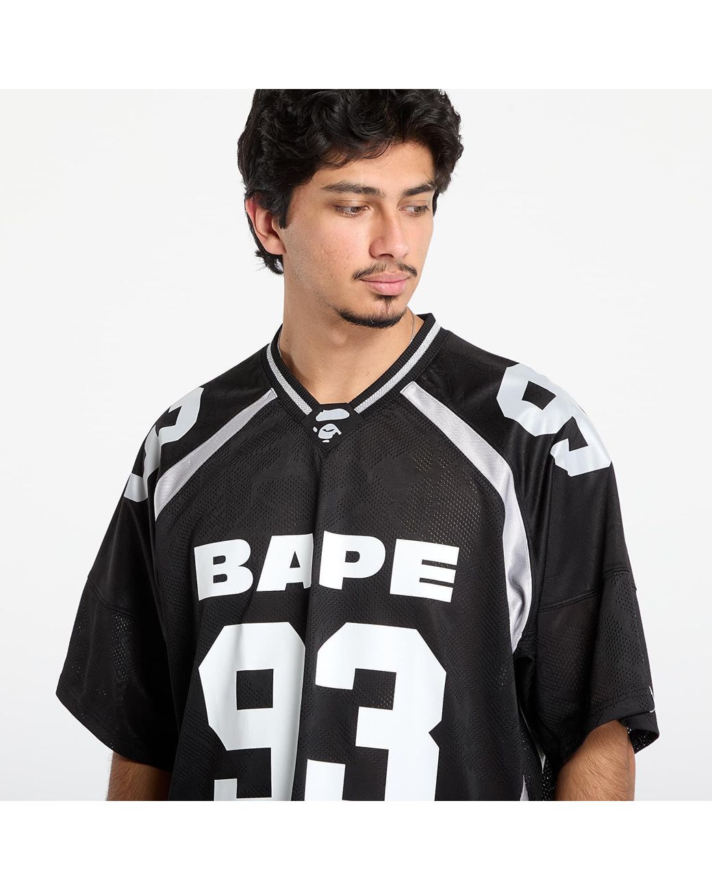 A Bathing Ape T-Shirt Line Camo Jacquard Relaxed Fit Football