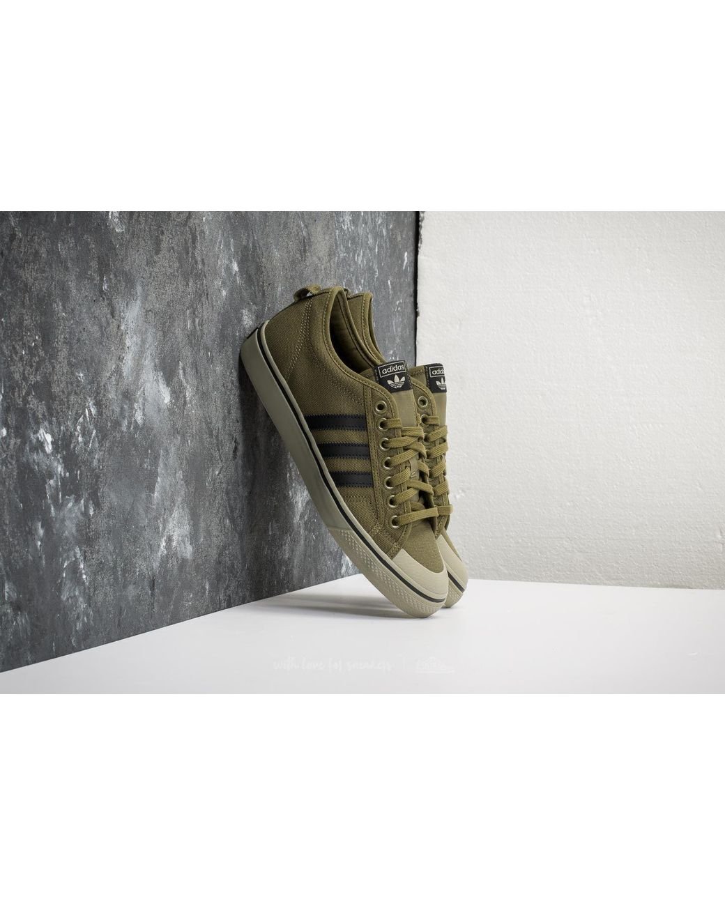 adidas Originals Adidas Nizza Olive Cargo/ Core Black/ Tech Beige in Green  for Men | Lyst