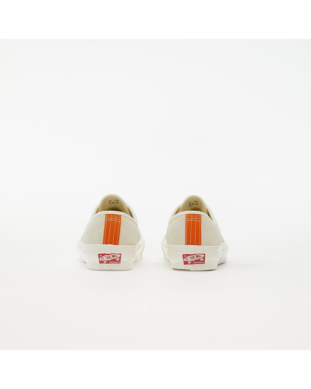 orange and white vans