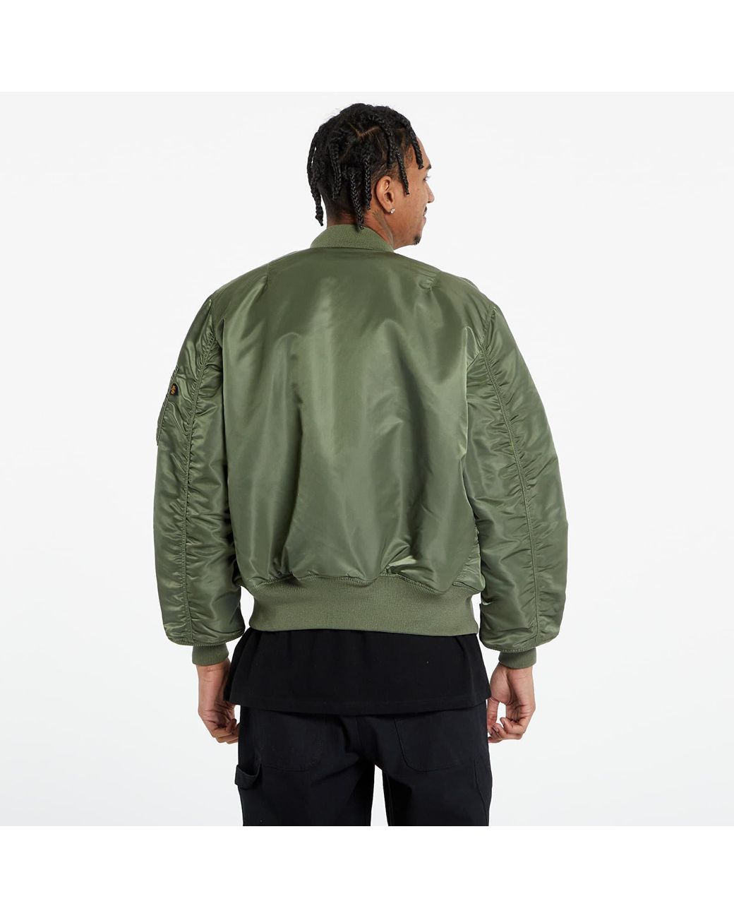 Alpha Industries MA-1 Olive Green Jacket for Men | Lyst