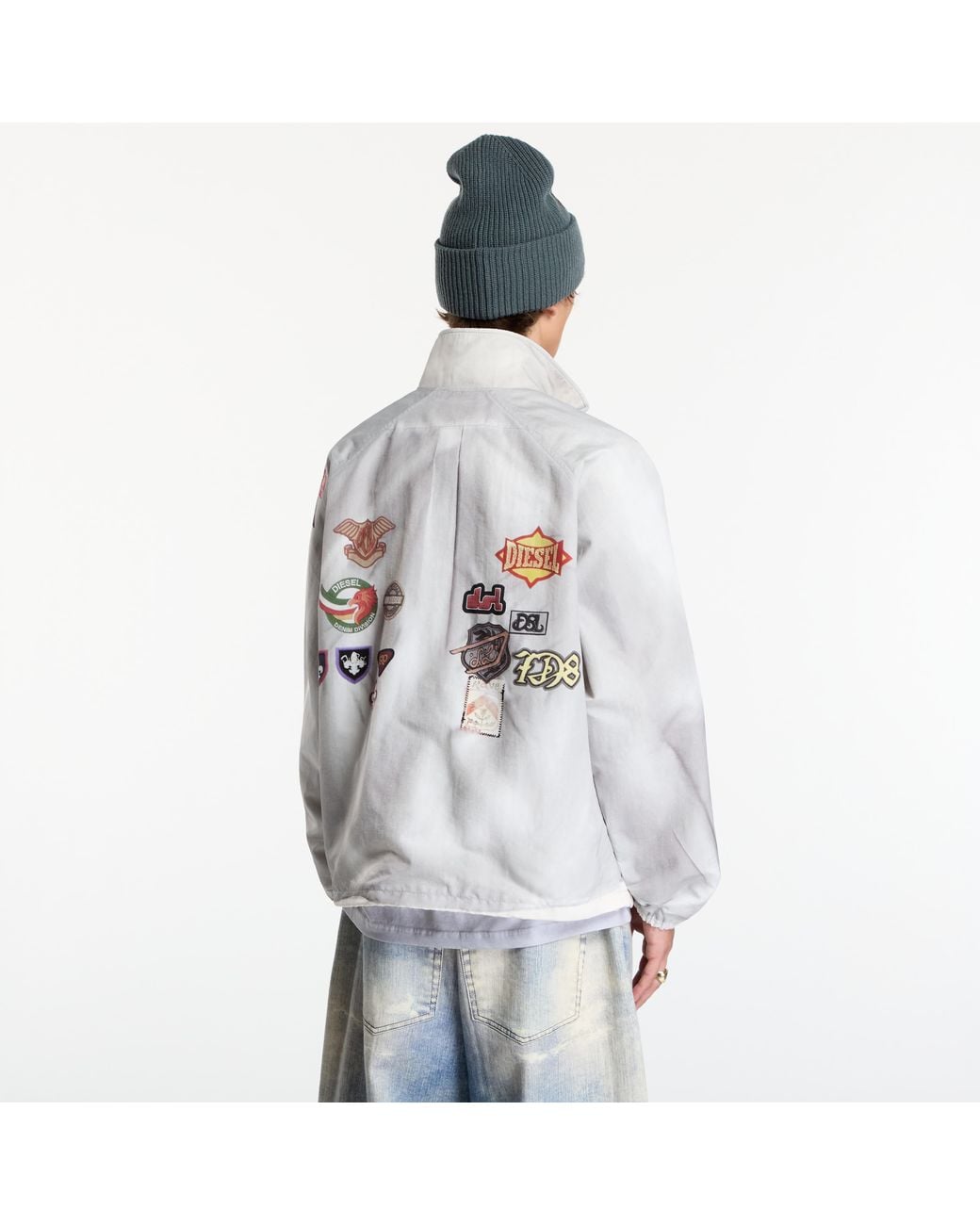 DIESEL Windbreaker J-Patch Jacket in White für Herren