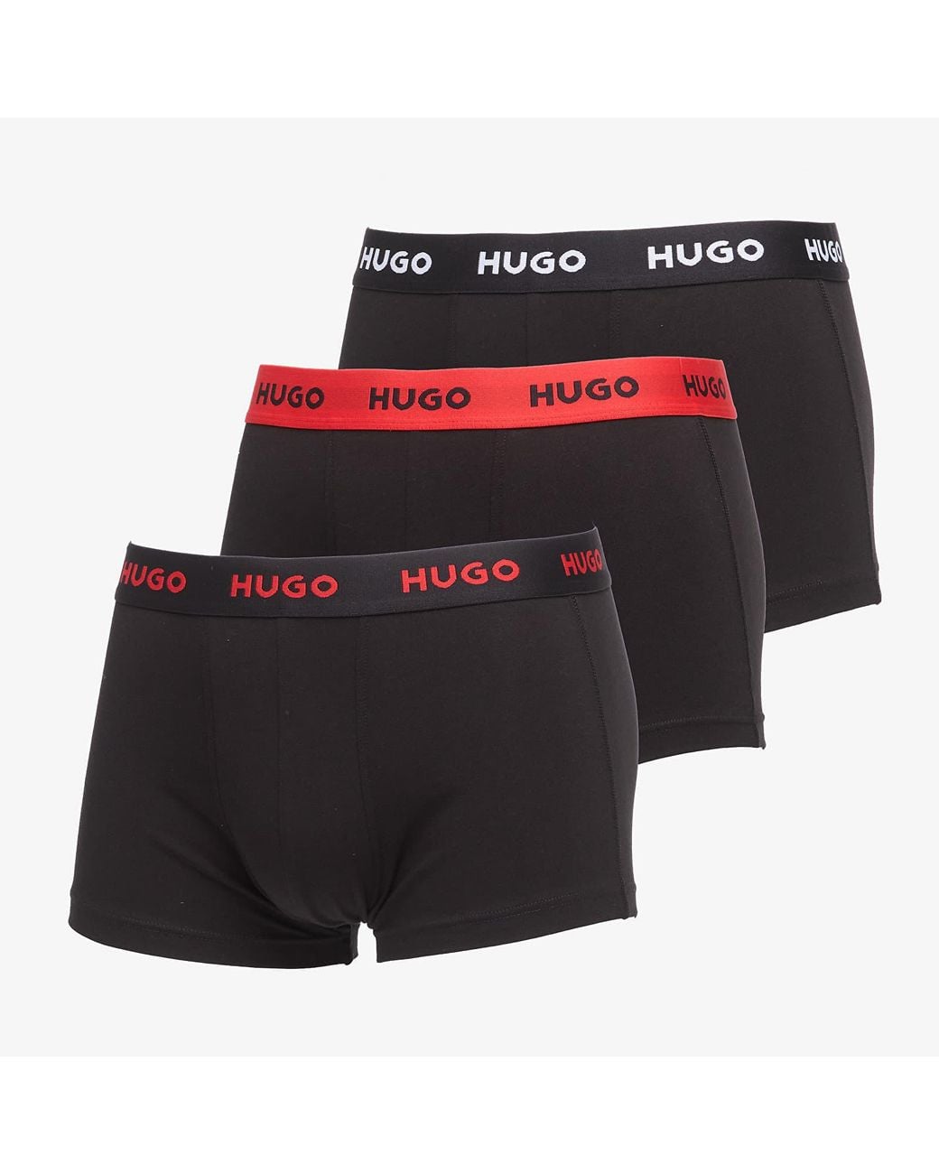 Boss Boxers Trunk 3-Pack in het Black voor heren
