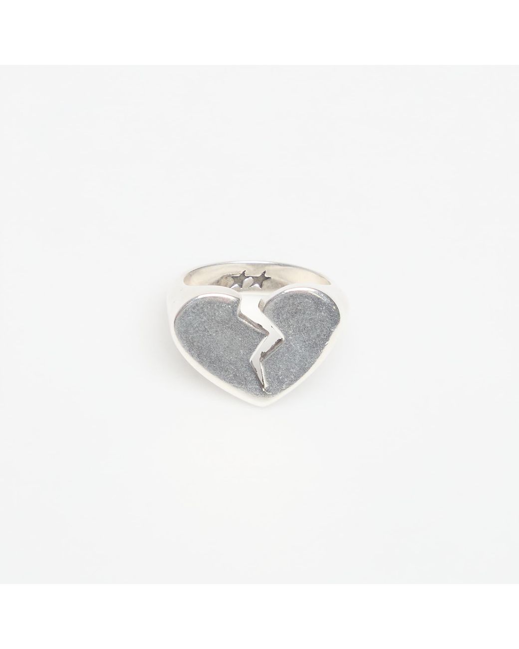 Twojeys White Ring Broken Heart Ring