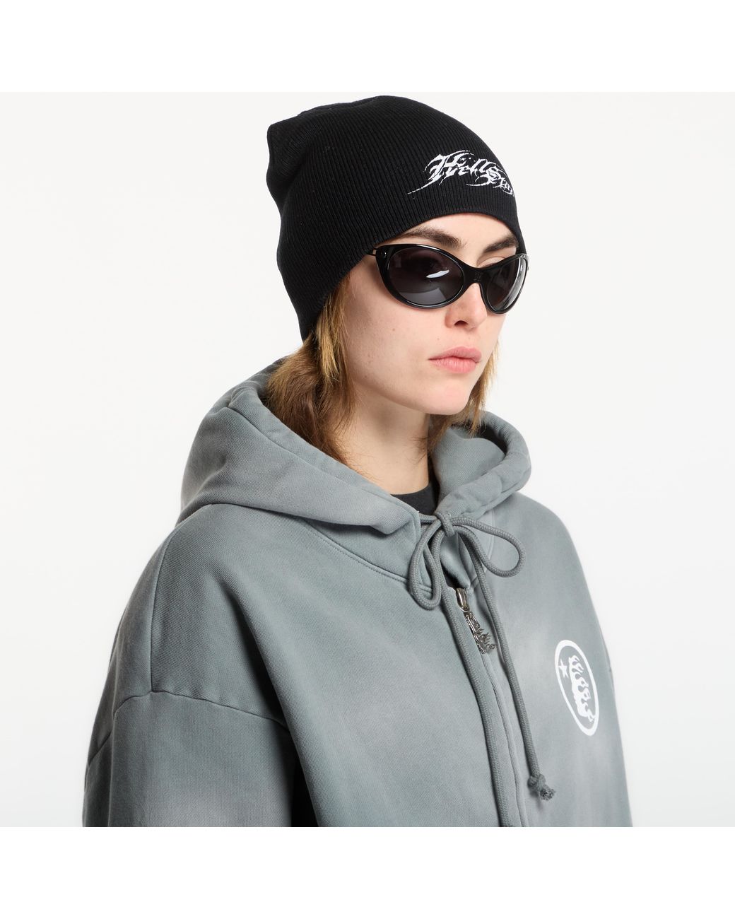 HELLSTAR Black Tattoo Logo Beanie
