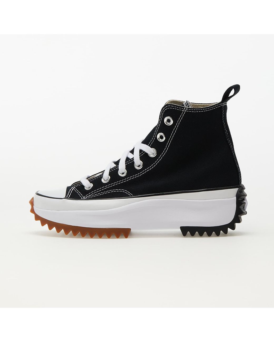 Converse Black Run Star Hike Platform Foundational Leather