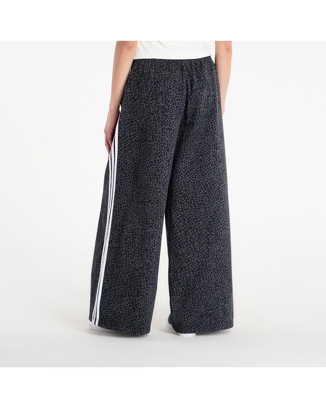 Adidas Originals Black Hosen Adidas Firebird Oversized Aop Denim Pants/ Six