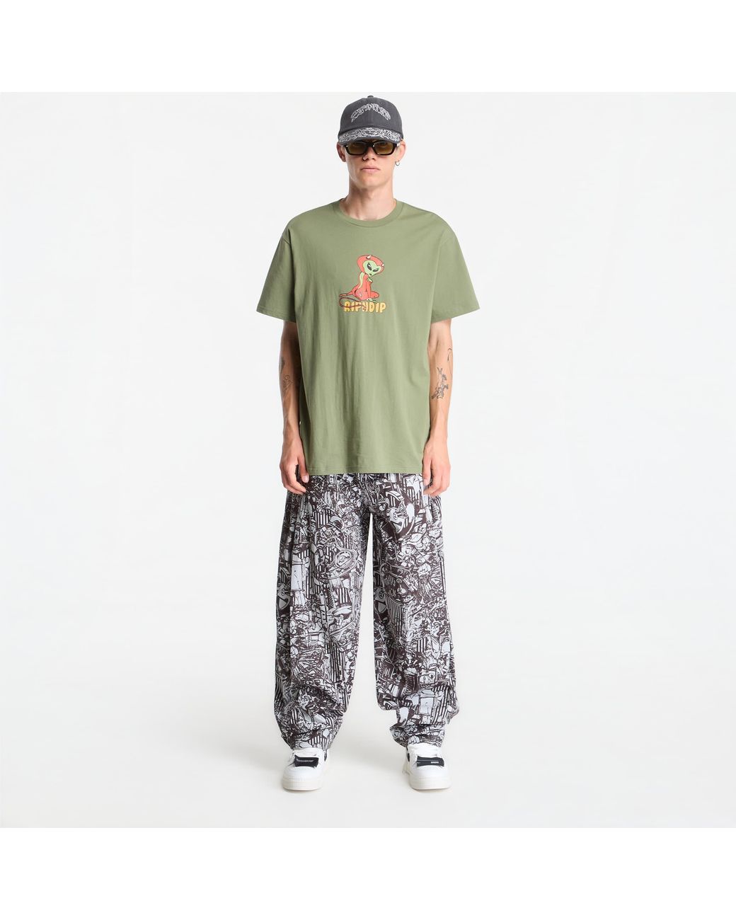 T-shirt devil alien tee xl RIPNDIP pour homme en coloris Green