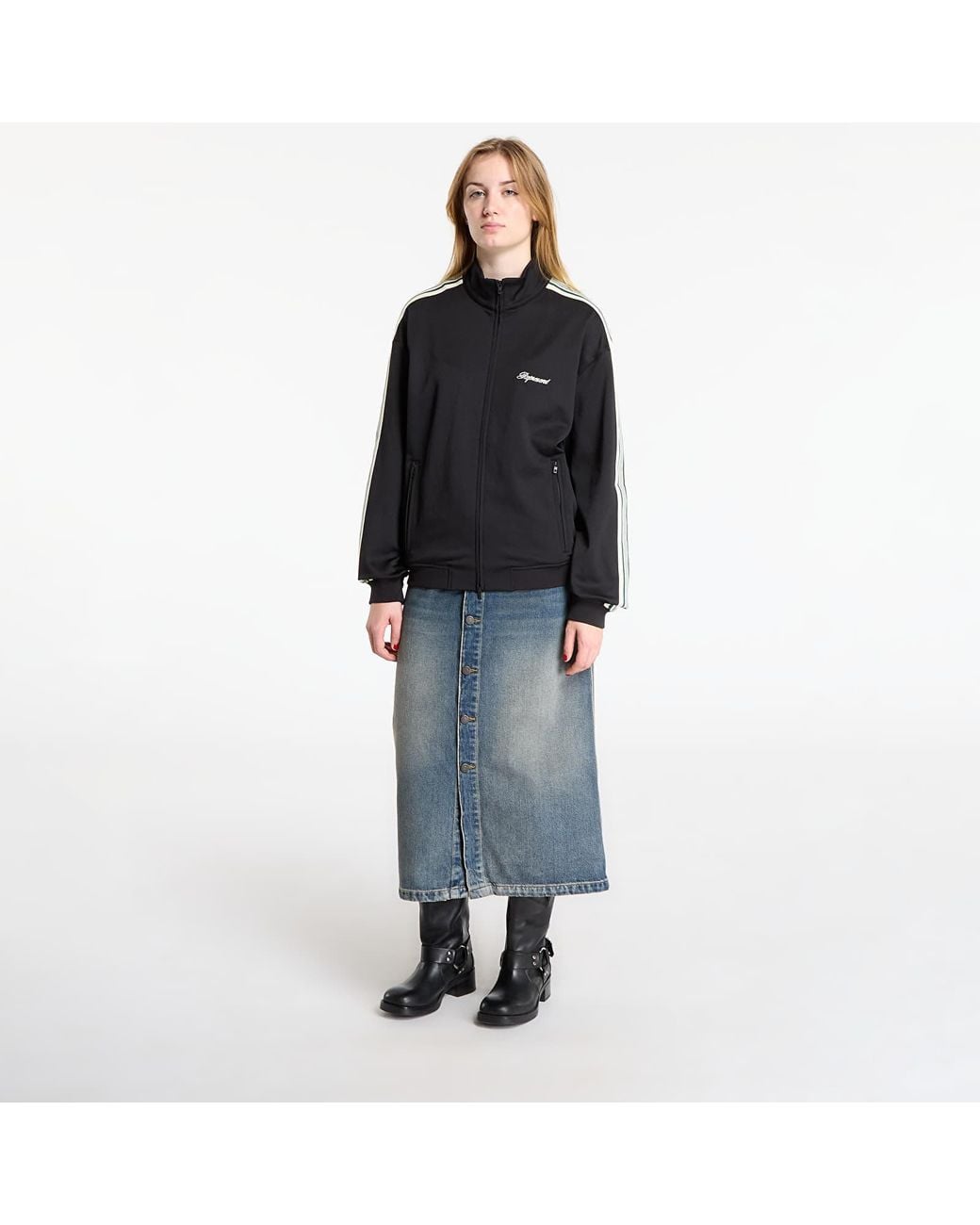 Represent Jas Taped Track Jacket in het Black