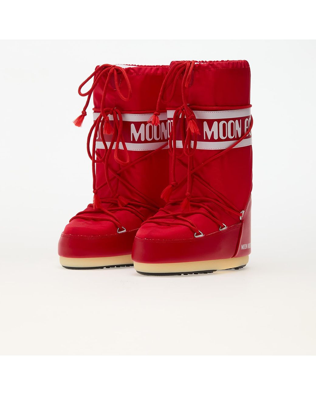 Moon Boot Red Shoes Icon Nylon