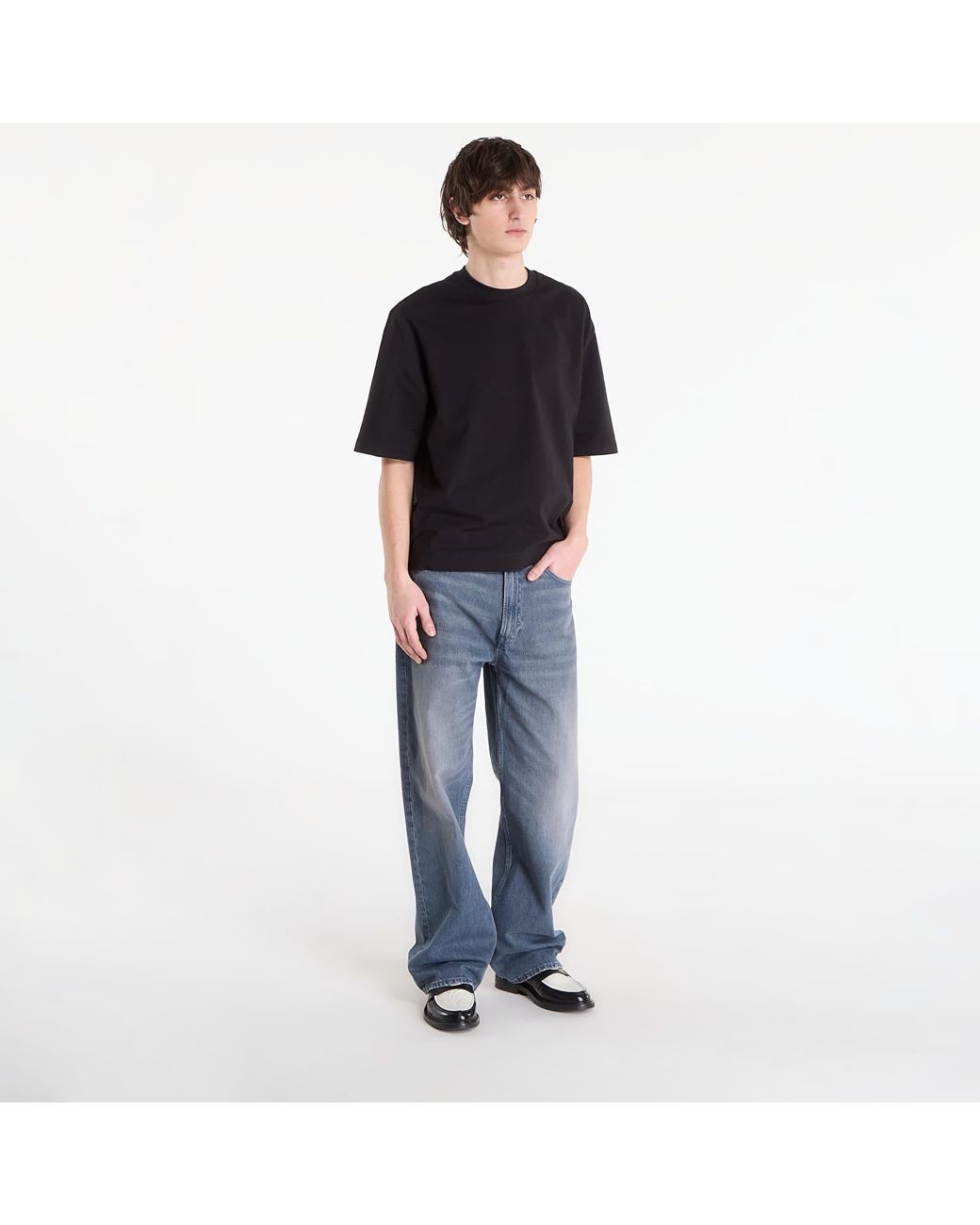 Calvin Klein Pants Jeans Baggy Ash Stone Jeans in Blue for Men | Lyst