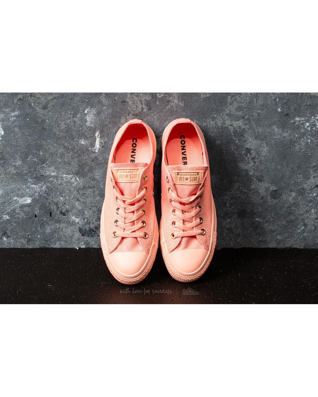 Converse Chuck Taylor All Star Ox Pale Coral/ Pale Coral/ Gold | Lyst