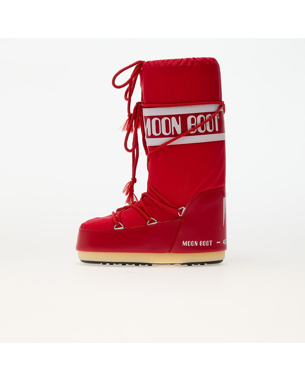 Moon Boot Red Shoes Icon Nylon