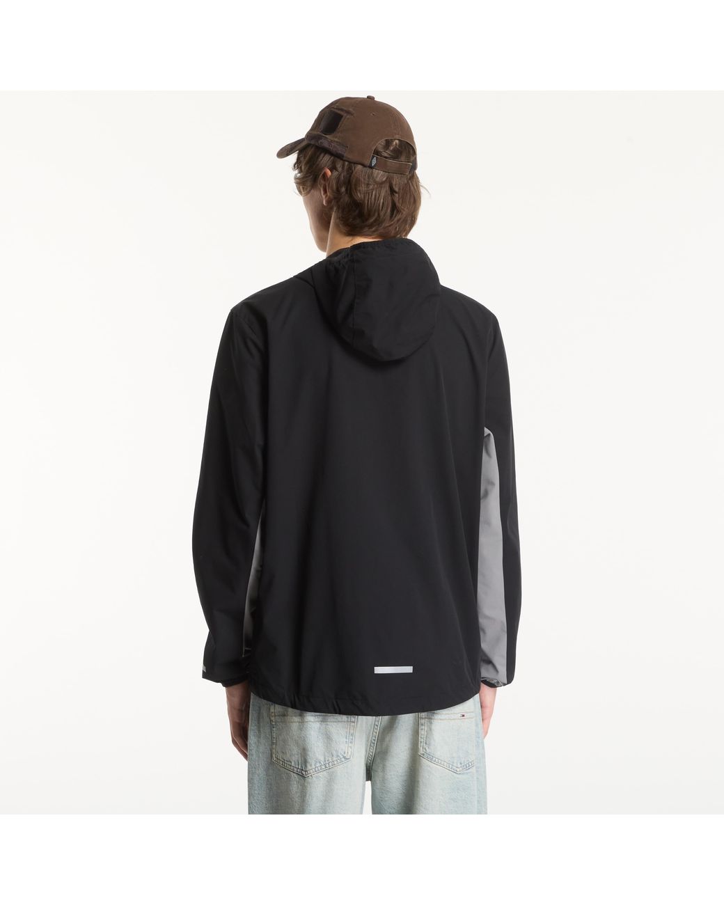 Reebok Black Jacket Id Lightweight Windbreaker/ 4 for men