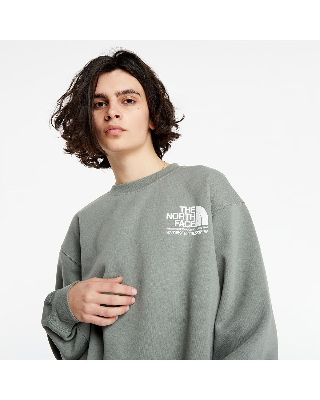 The North Face Coordinates Crew Agave Green for Men | Lyst