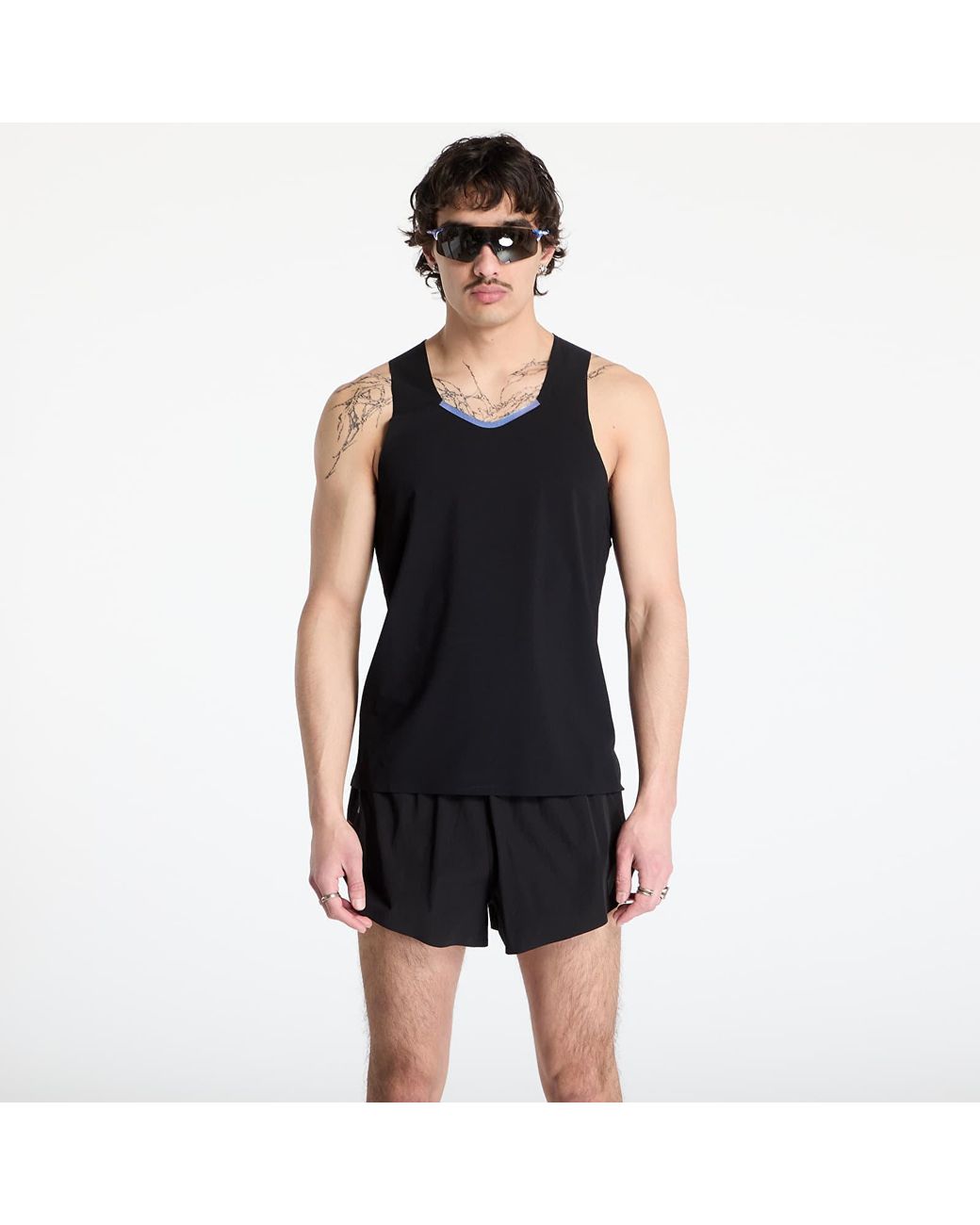 Soar Running Advanced Top in het Black voor heren