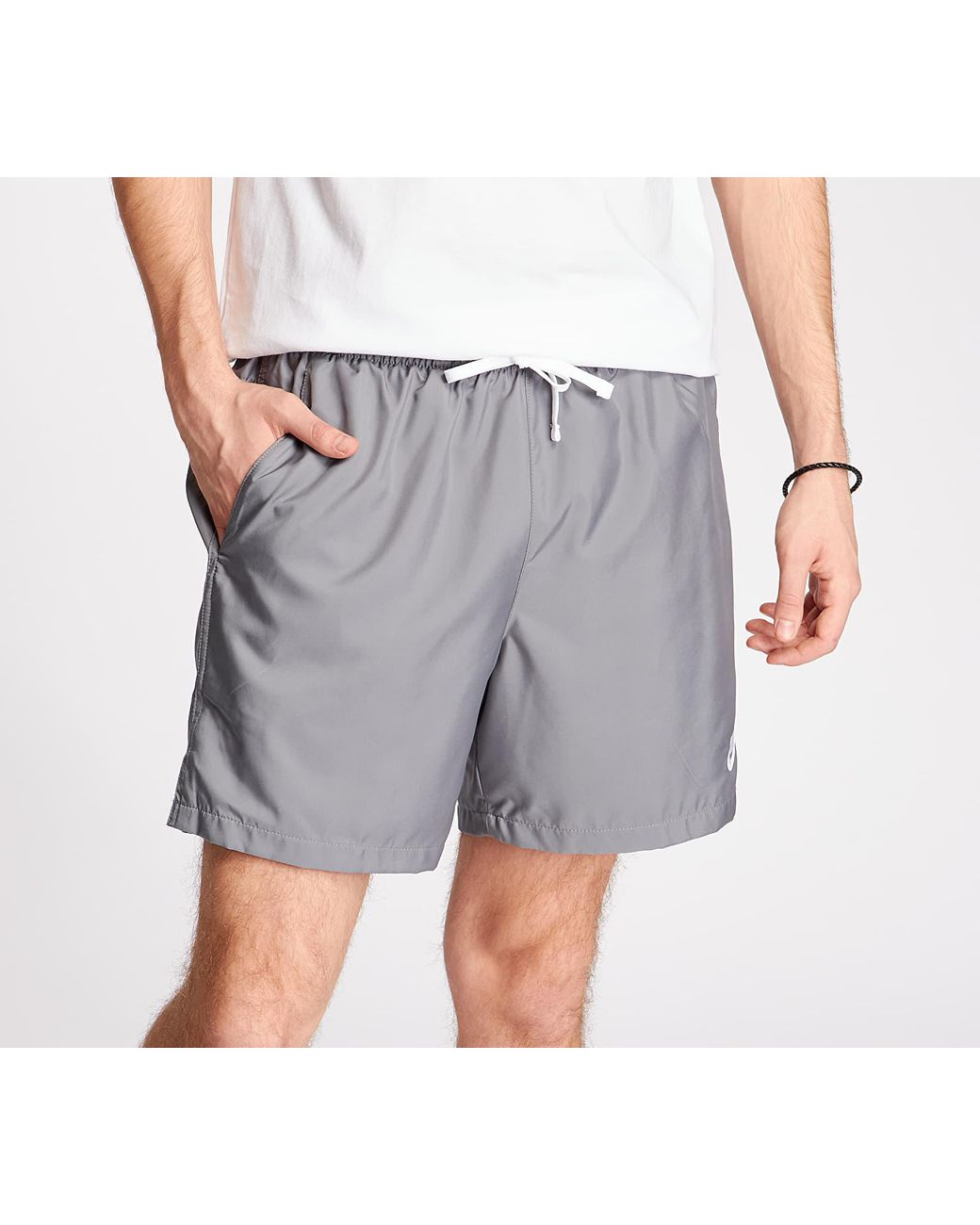 Nike Sportswear Ce Woven Flow Shorts Smoke Grey/ White in Gray for Men |  Lyst