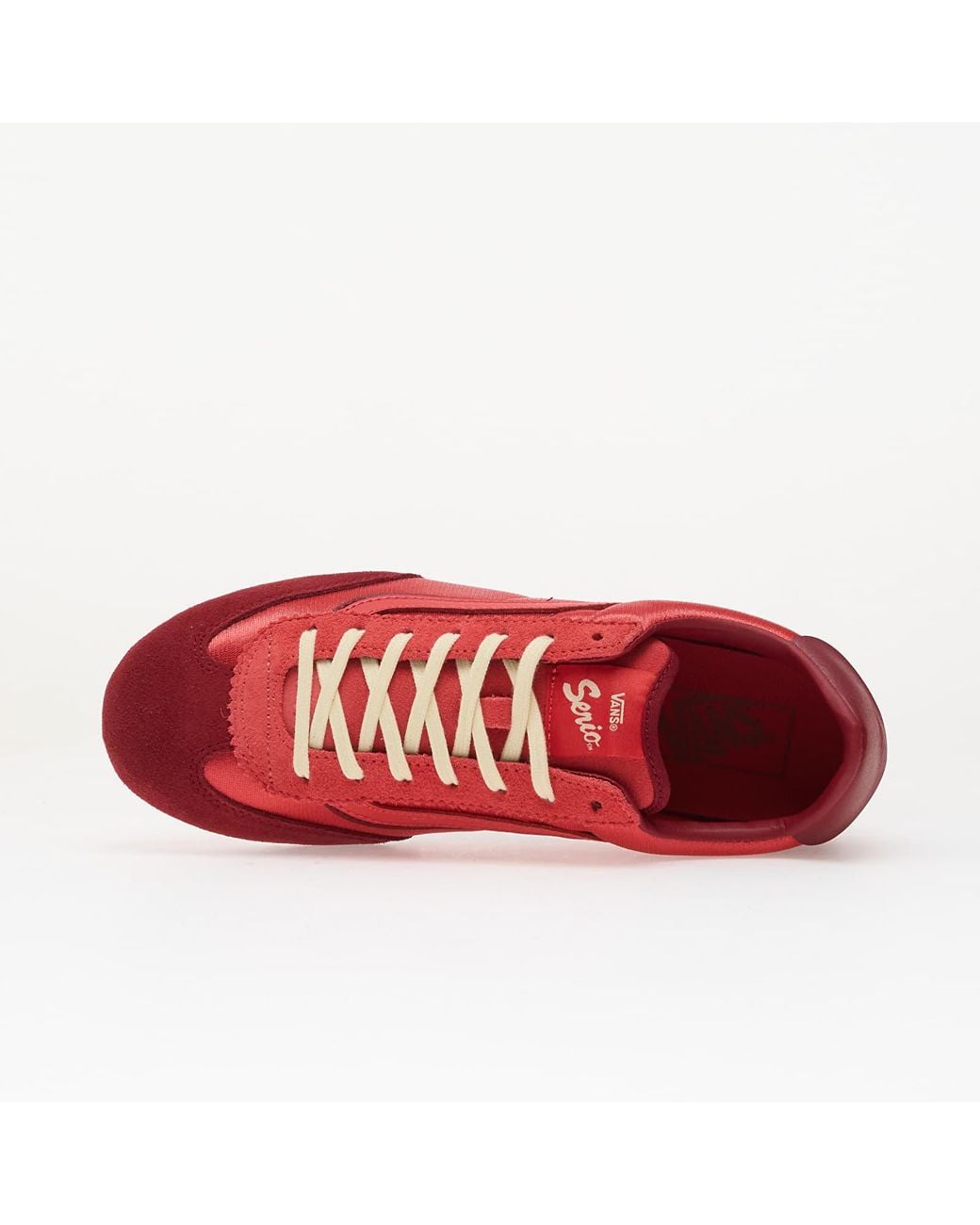 Vans Red Super Lowpro Low-Top Sneakers