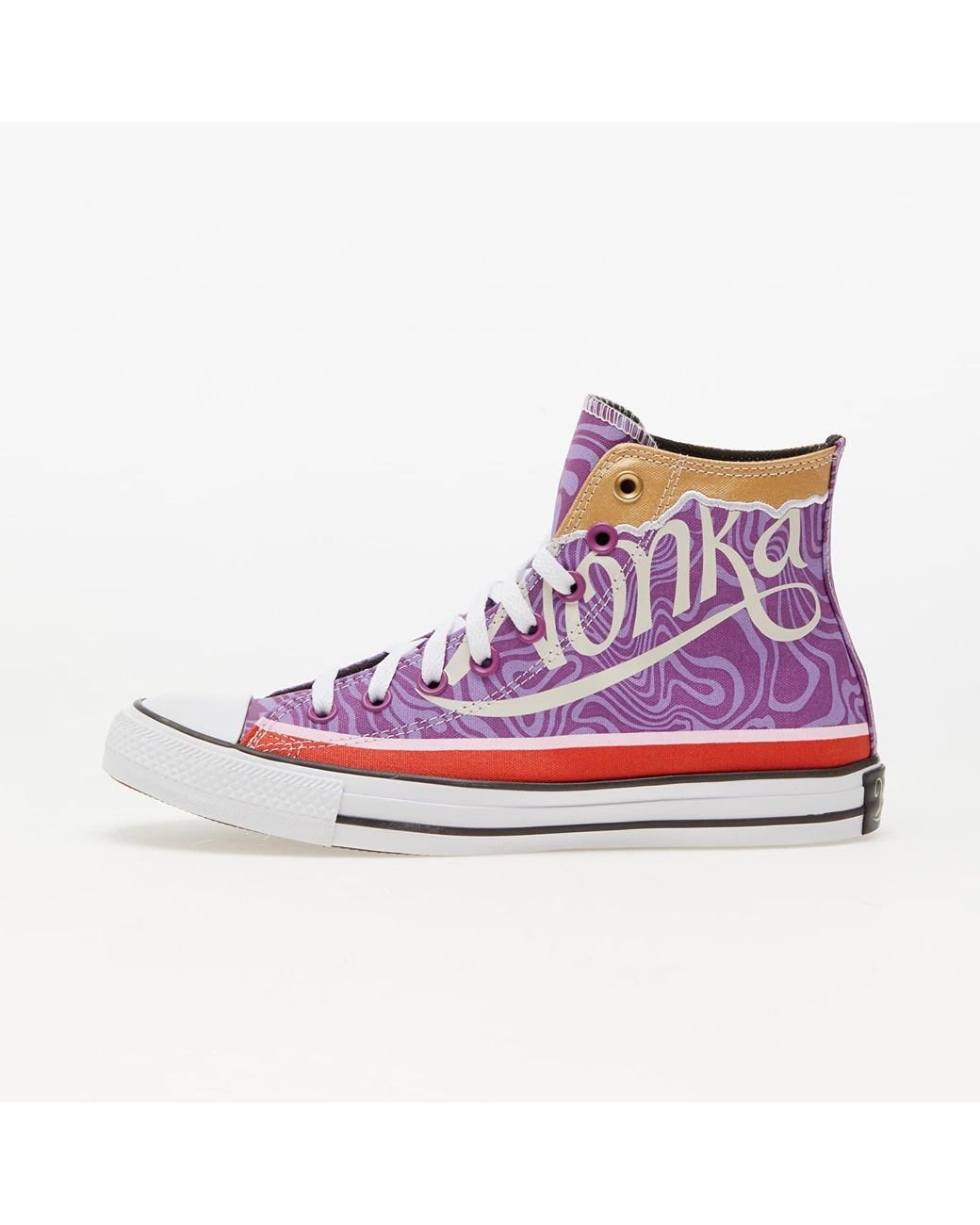 Converse X Wonka Chuck Taylor All Star Pixel / White/ Black in Purple ...