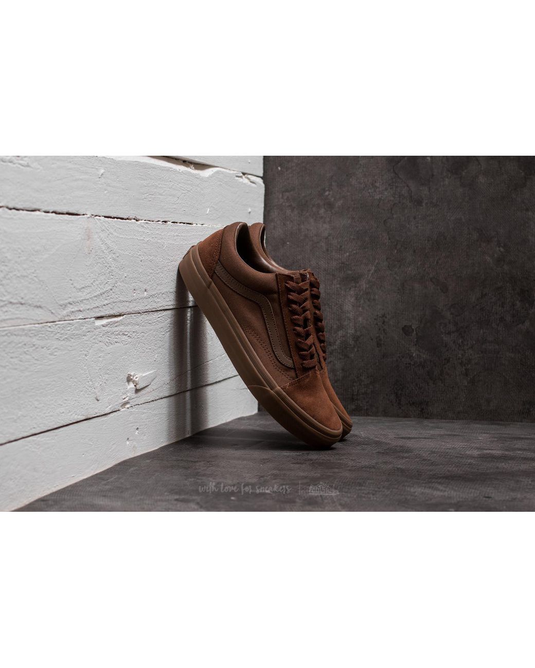 Buy Vans Men's Old Skool Suede Dark Earth/Gum Brown Shoes /(8.5