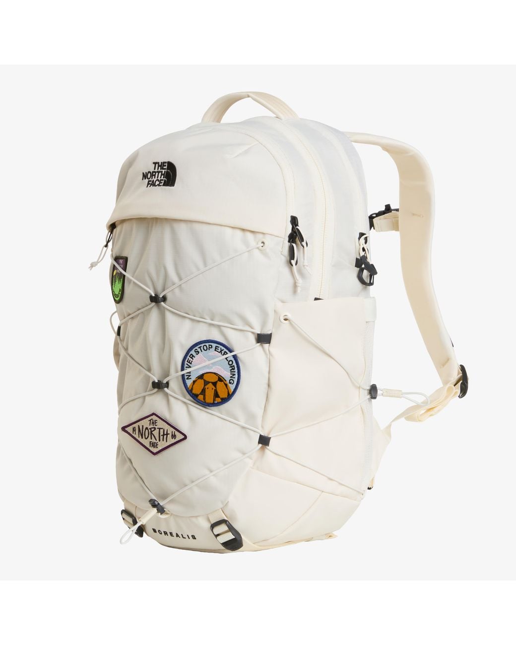 The North Face White Borealis Patch Backpack