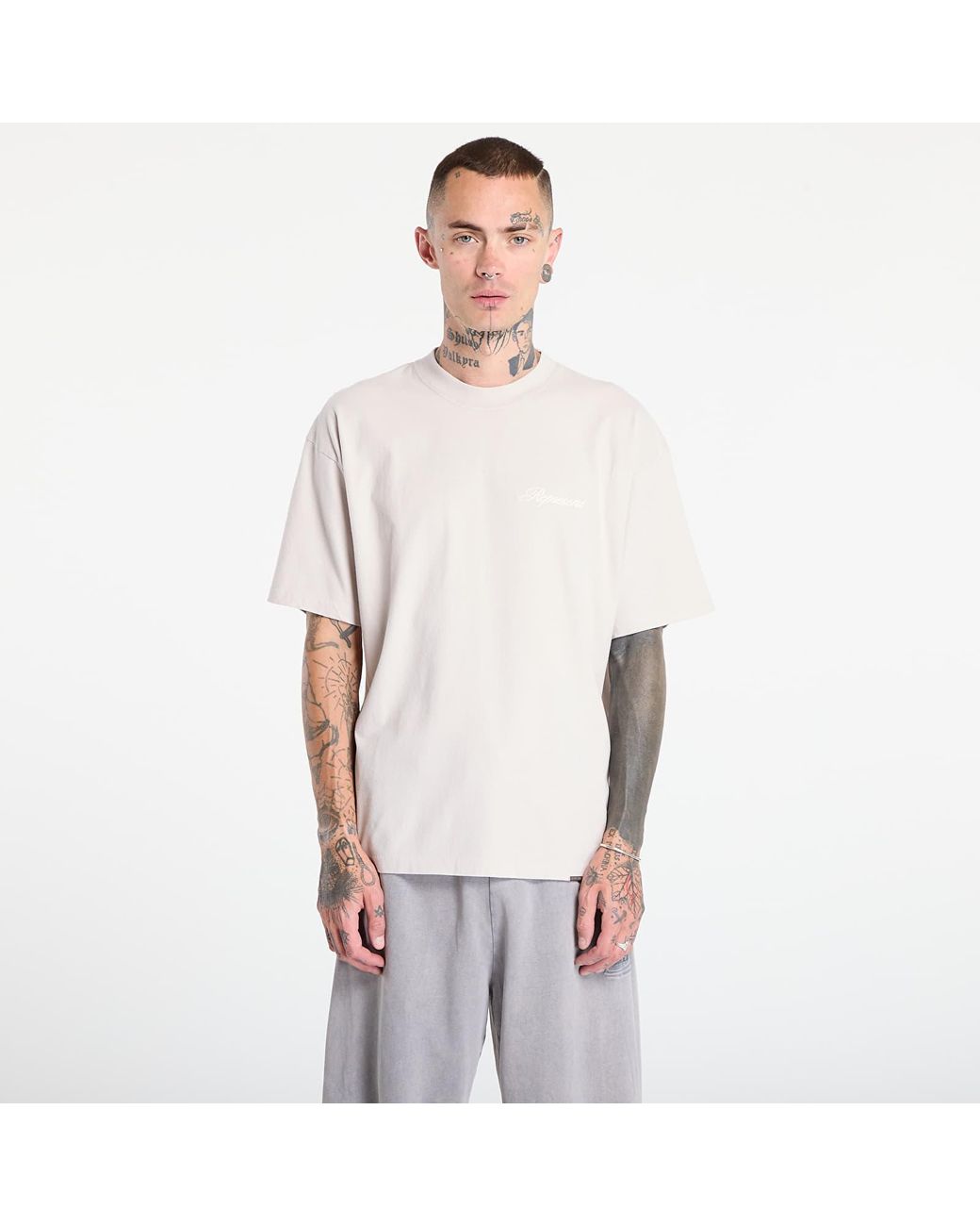 Represent T-Shirt Script Logo T-Shirt in White für Herren