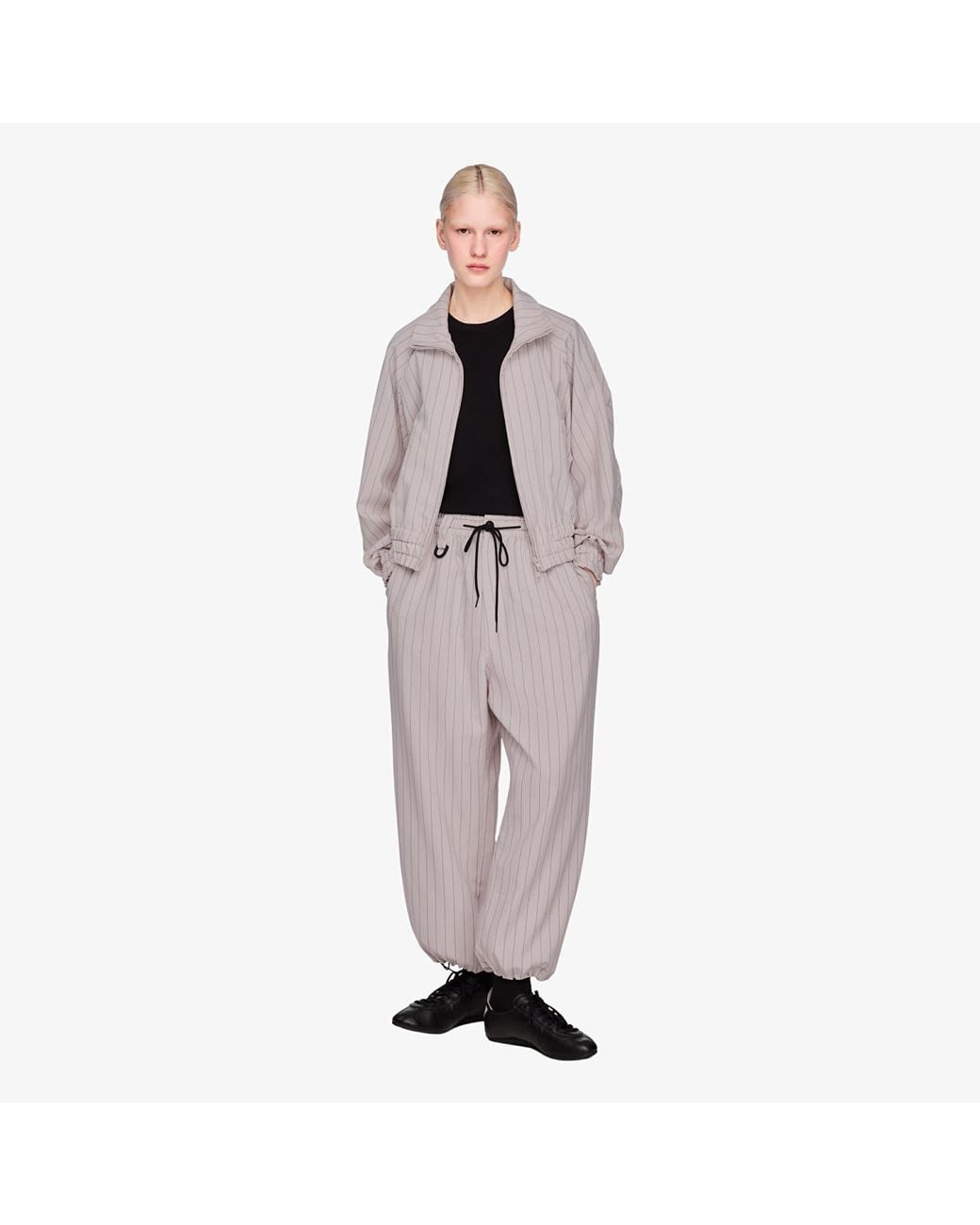 Y-3 Hosen Sport Uniform Pinstripe Track Trousers in Gray für Herren
